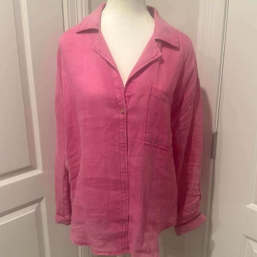 Anthropology, linen blouse